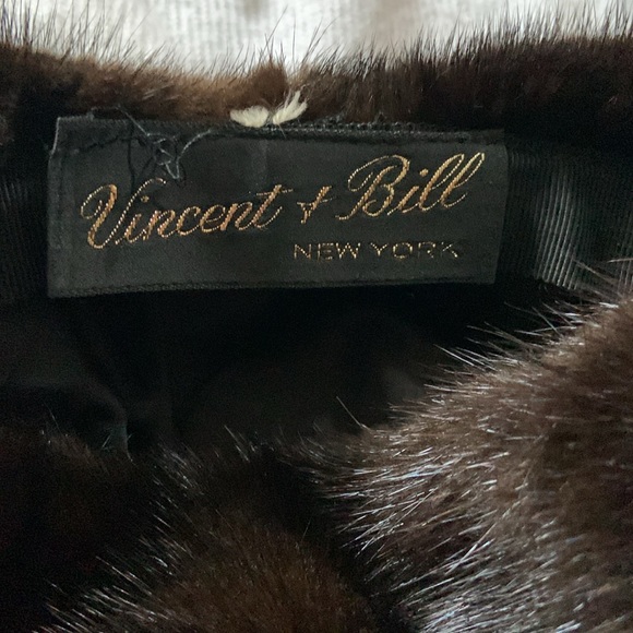 Vincent and Bill, gorgeous mink hat, custom-made in New York one size fits most - Picture 6 of 8